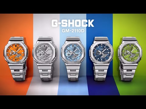 Metallic gleam, in an octagonal bezel with a colorful dial and band | CASIO G-SHOCK