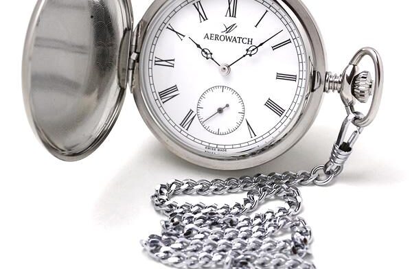 Aero-Taschenuhr-Silber | Au Bijou GmbH Uhren & Schmuck