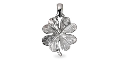 Anhaenger-Kleeblatt-551758 | Au Bijou GmbH Uhren & Schmuck Anhänger Silber rhodiniert Kleeblatt