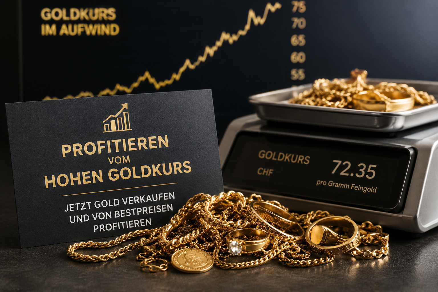 Altgold Profitiere vom hohen Goldkurs