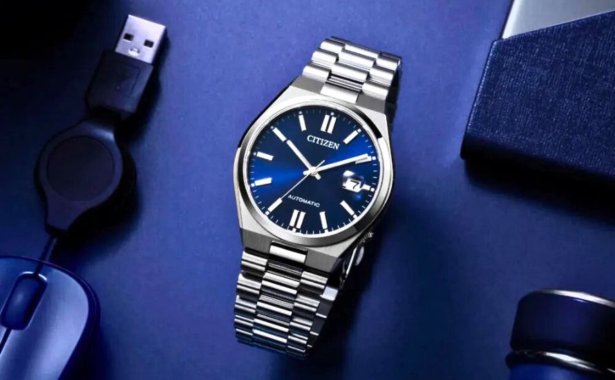 Citizen Tsuyosa Automartik in blau