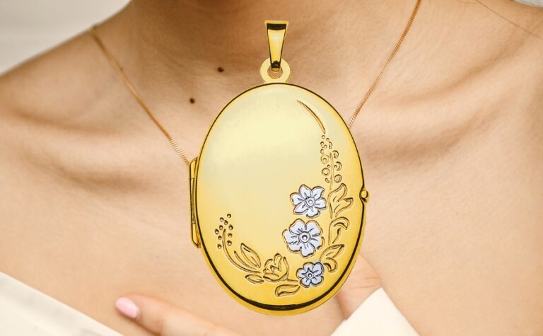 Banner Foto Medaillon in Gold AGO1008