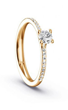 Solitär Ring Traum in Gold