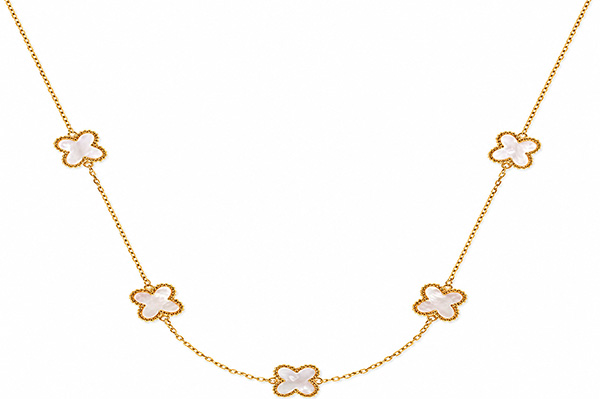 Collier aus 18K Gold mit Kleetblatt
